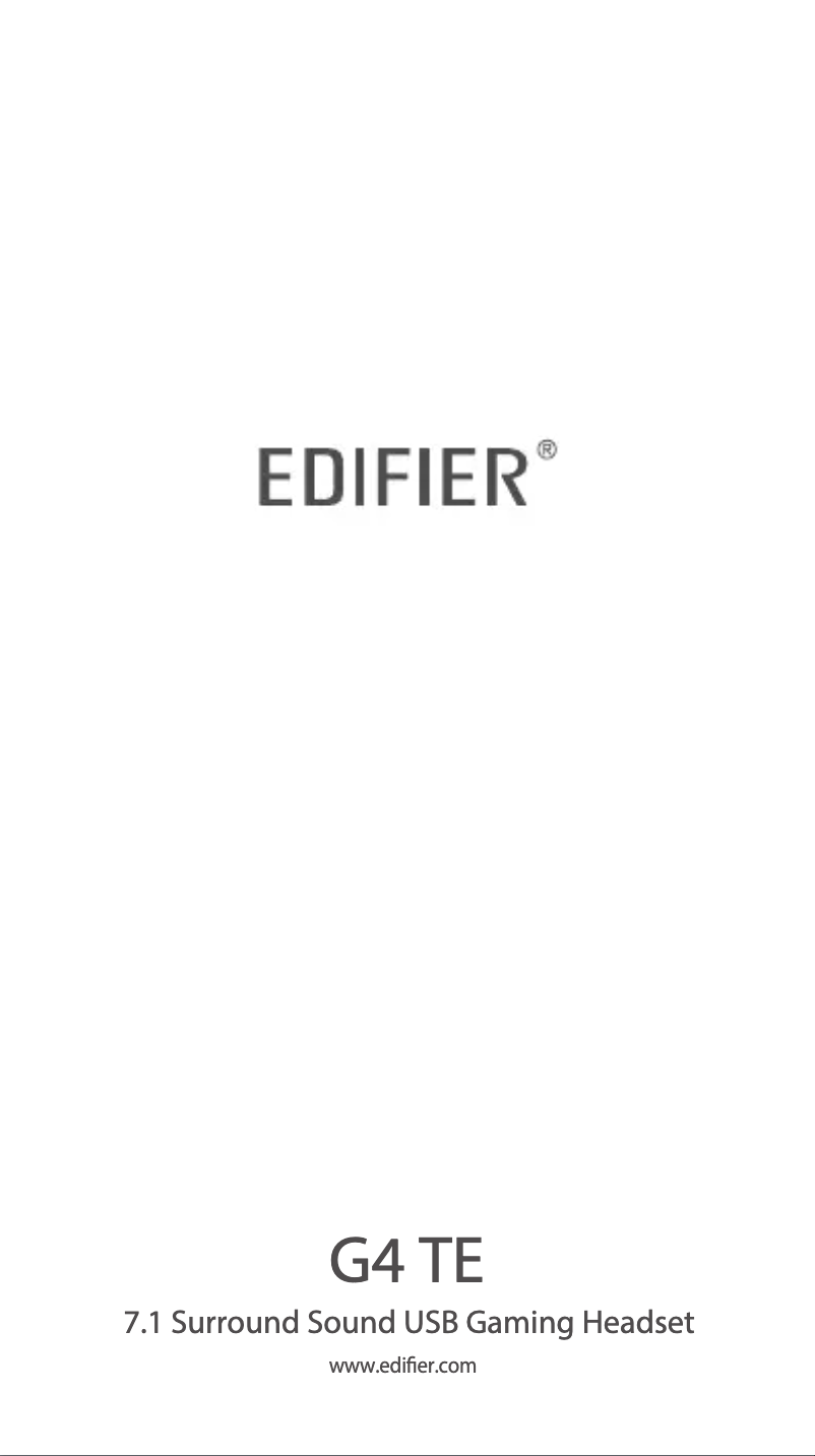 Image de la première page du manuel de l'appareil G4 TE