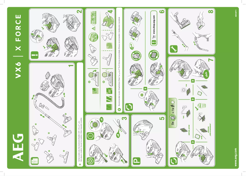 Page 1 de la notice Manuel utilisateur AEG VX6-2-CR-A