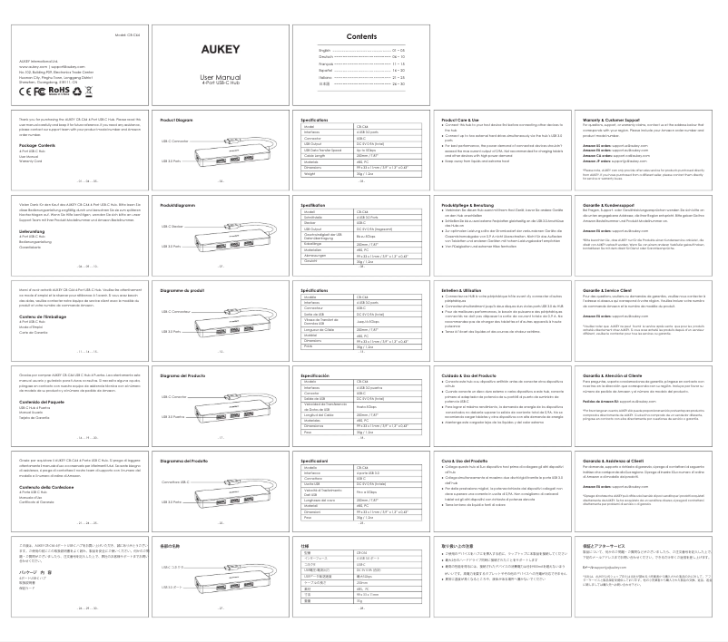 Imagen de la primera página del manual del dispositivo CB-C64