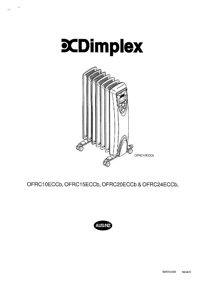Page n°1 - Manuel utilisateur Dimplex OFRC24ECCB