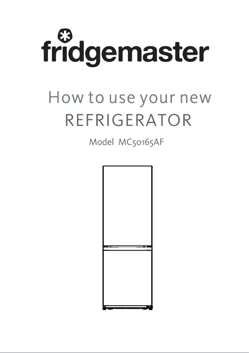 Page 1 de la notice Manuel utilisateur Fridgemaster MC50165AF