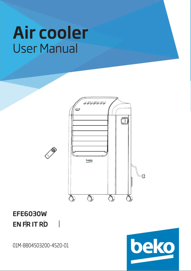 Image de la première page du manuel de l'appareil EFE6030W