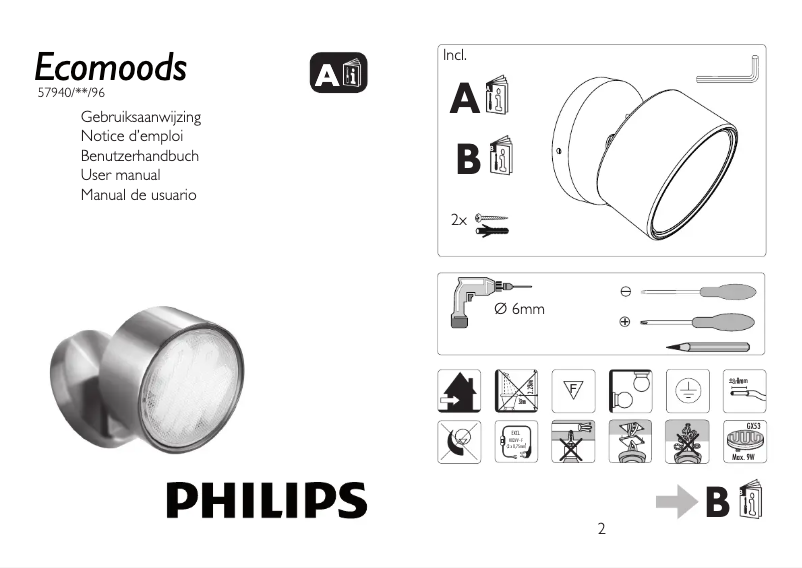Page n°1 - Manuel utilisateur Philips Ecomoods 579403196