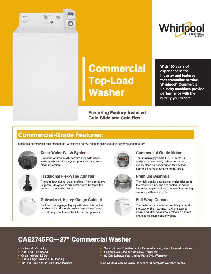 Image de la première page du manuel de l'appareil CAE2745F