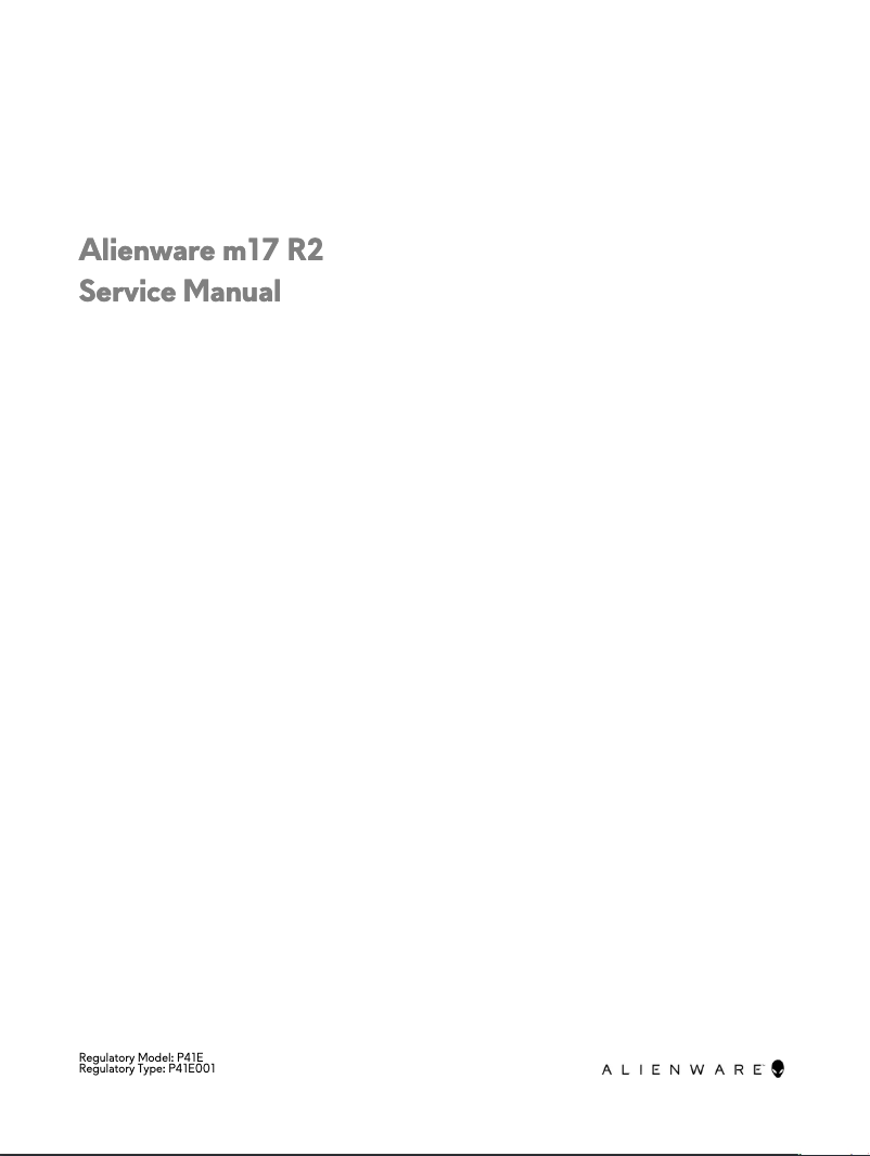 Page n°1 - Manuel utilisateur Alienware m17 R2