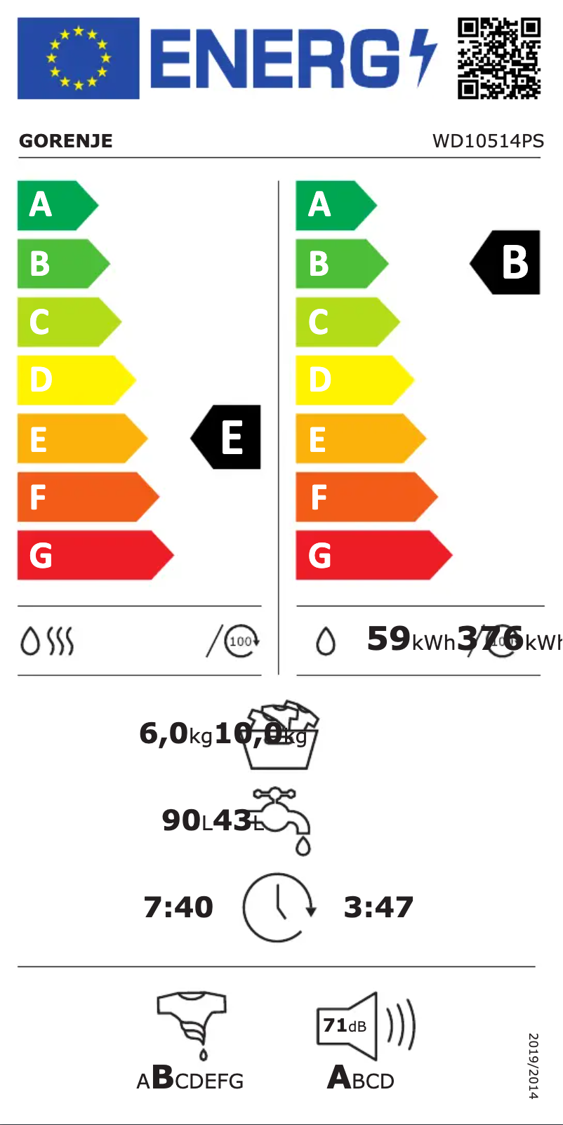 Image de la première page du manuel de l'appareil WD10514PS