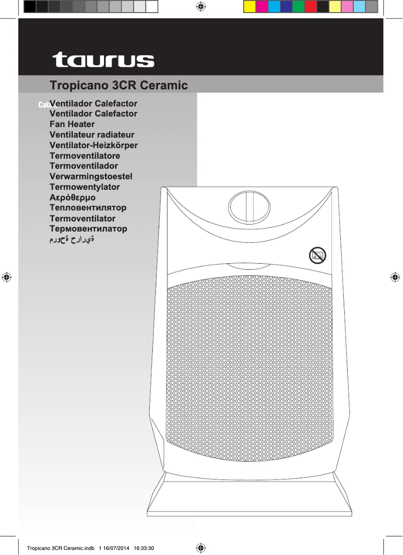 Image de la première page du manuel de l'appareil Tropicano 3CR Ceramic