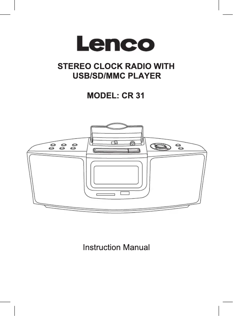Página 1 del manual Manual de usuario Lenco CR-31 B