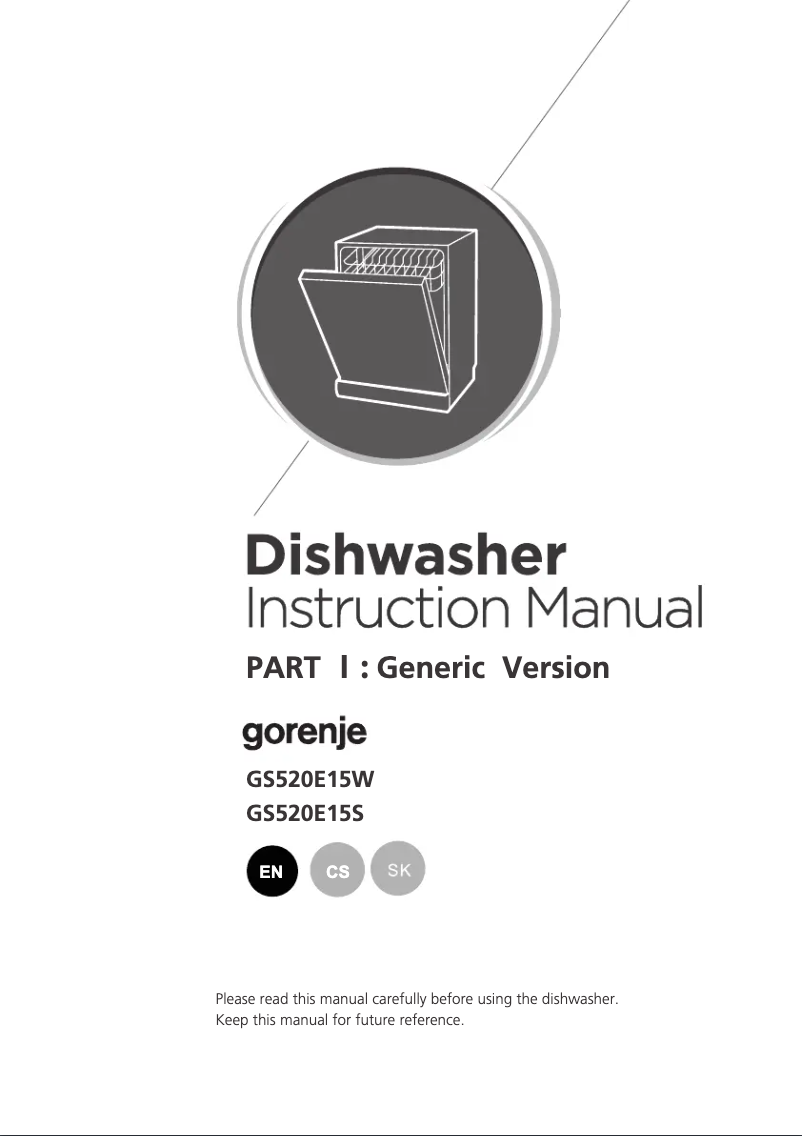 Image de la première page du manuel de l'appareil GS520E15W