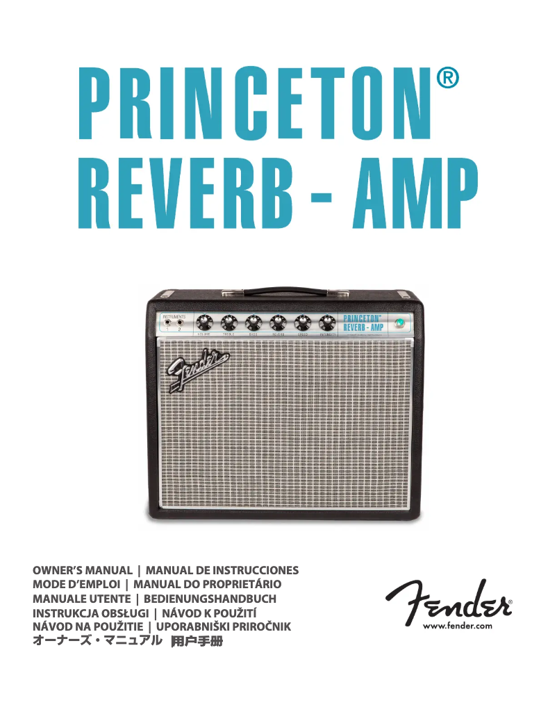 Página 1 del manual Manual de usuario Fender '68 Custom Princeton Reverb