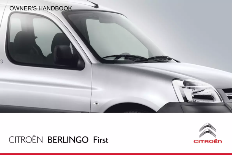 Imagen de la primera página del manual del dispositivo Berlingo First (2011)