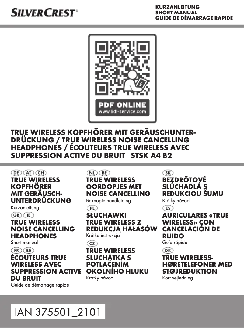 Page 1 de la notice Manuel utilisateur SilverCrest STSK A4 B2