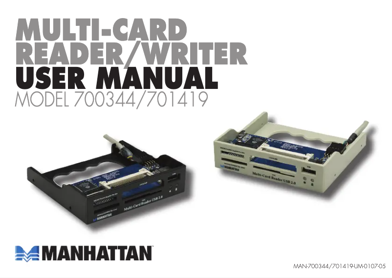 Page 1 de la notice Manuel utilisateur Manhattan 701419