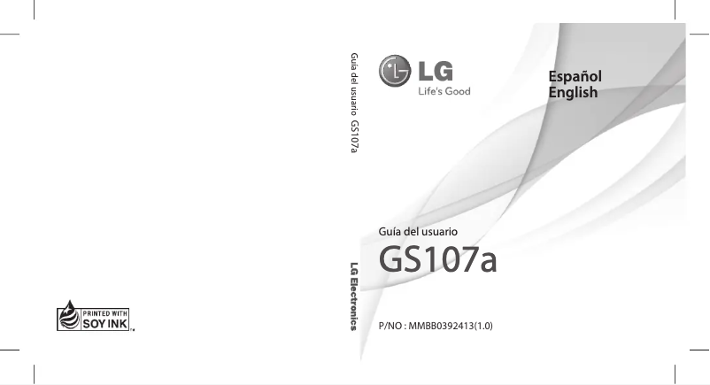 Page 1 de la notice Manuel utilisateur LG GS107A