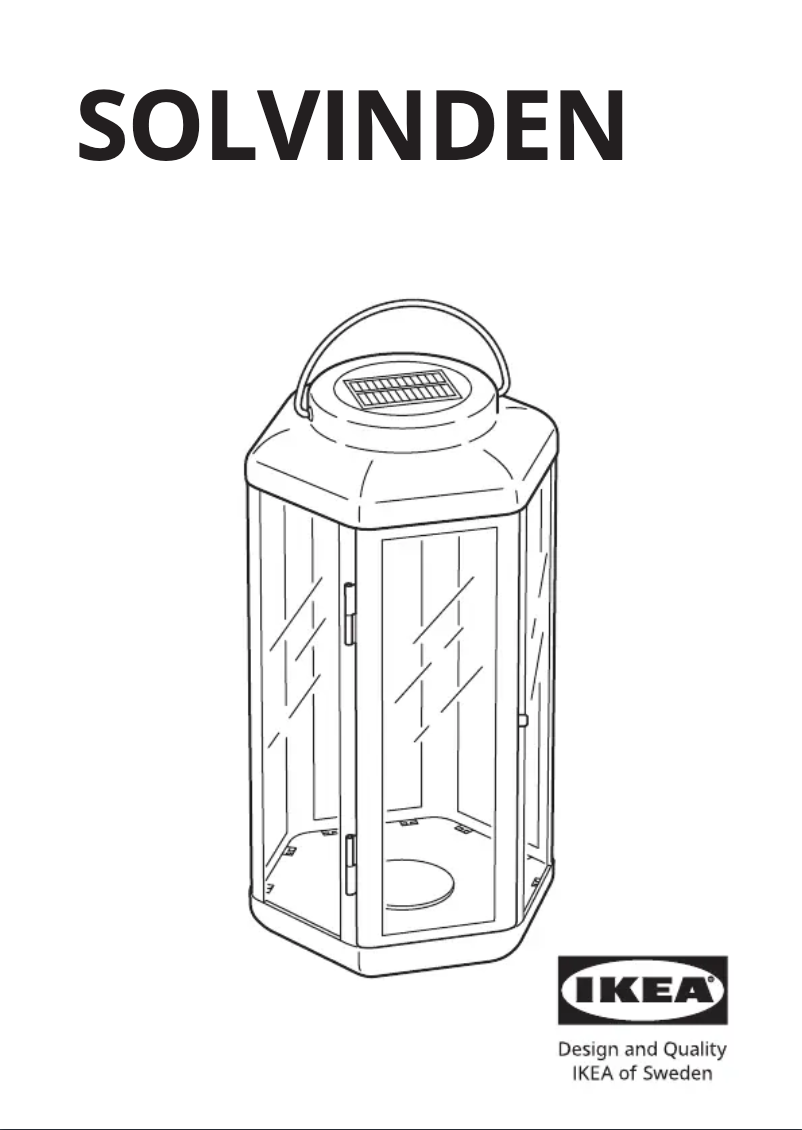 Image de la première page du manuel de l'appareil SOLVINDEN 605.145.77