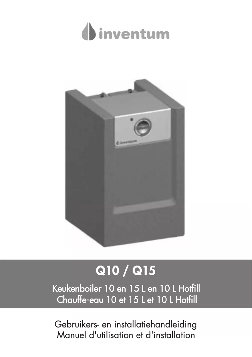 Page 1 de la notice Manuel utilisateur Inventum Q10