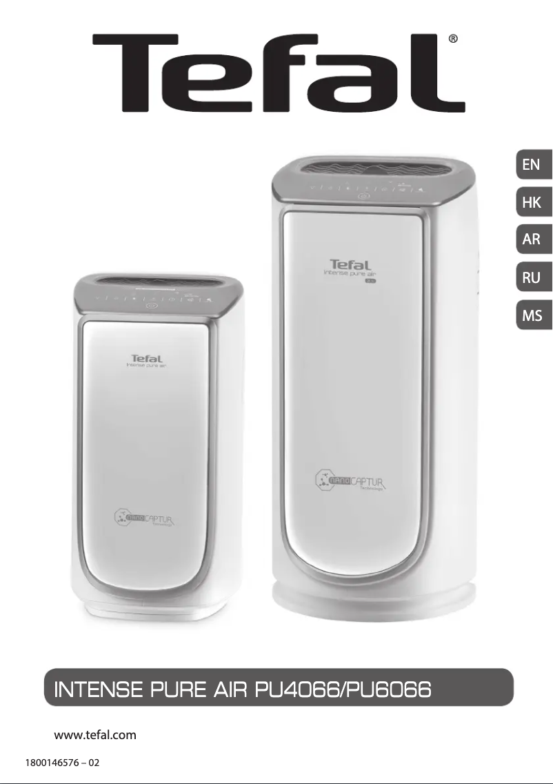 Image de la première page du manuel de l'appareil Intense Pure Air XL PU6066