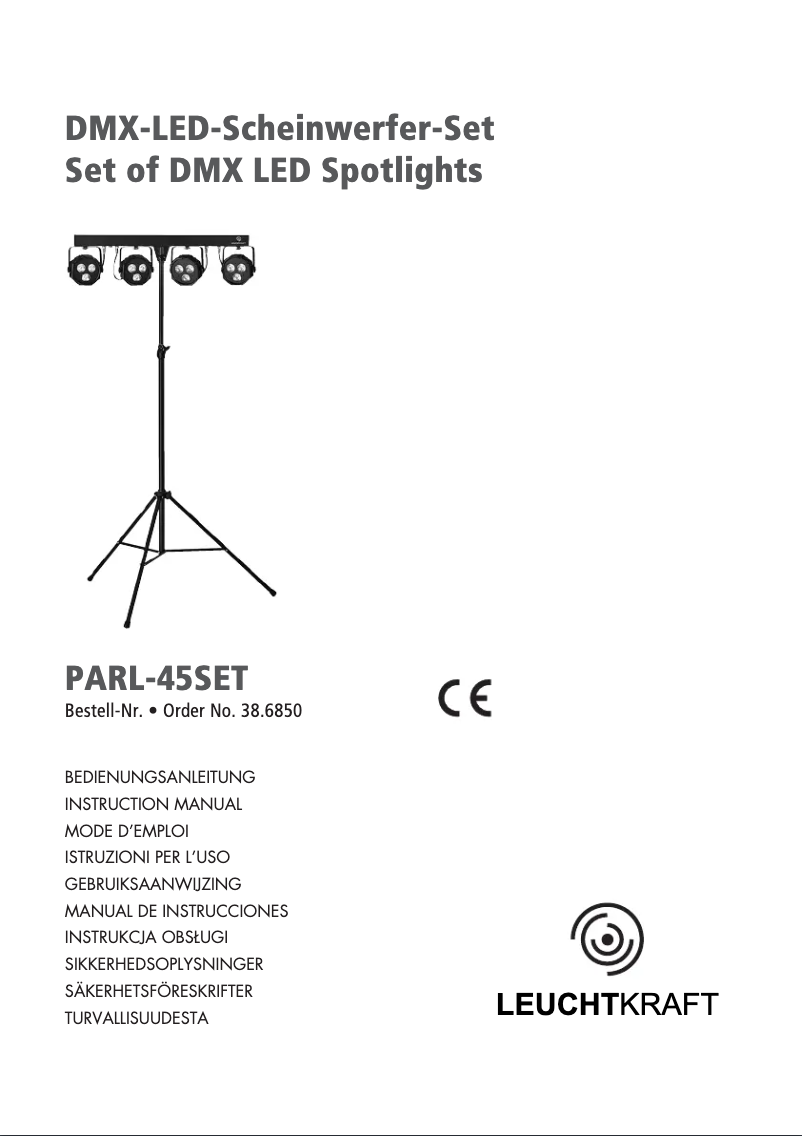 Image de la première page du manuel de l'appareil PARL-45SET