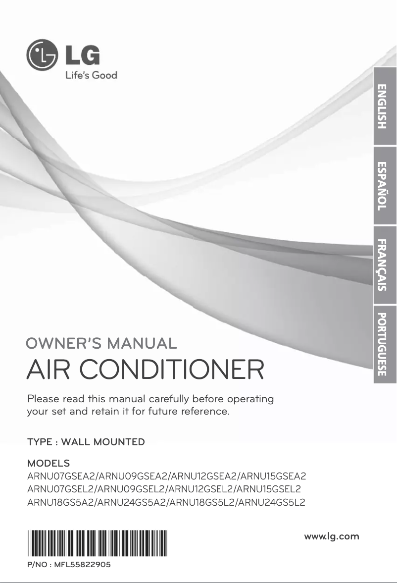 Image de la première page du manuel de l'appareil ARNU18GS5L2