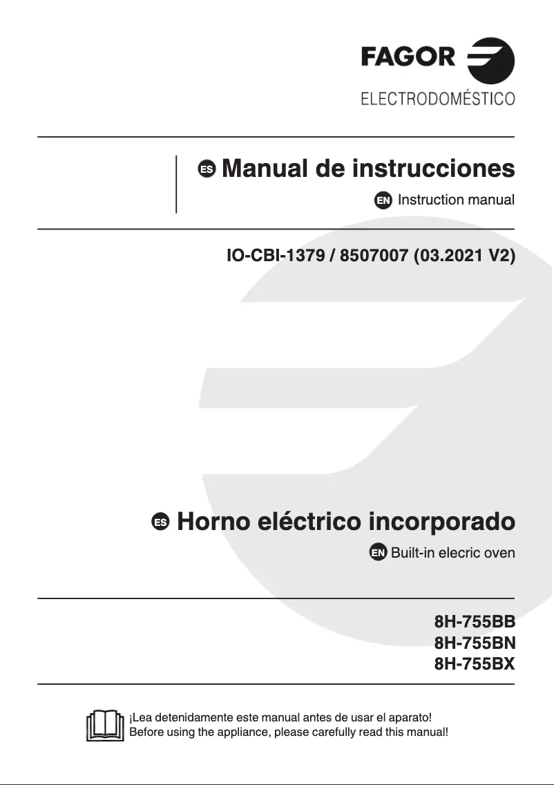 Image de la première page du manuel de l'appareil 8H-755BB
