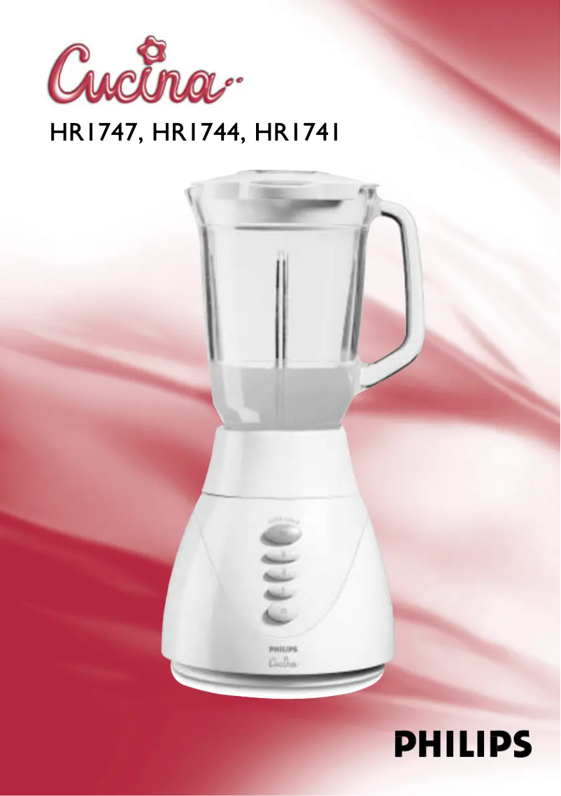 Image de la première page du manuel de l'appareil HR1744