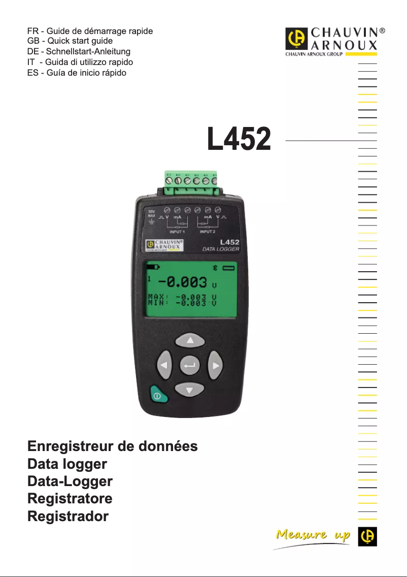 Image de la première page du manuel de l'appareil L452