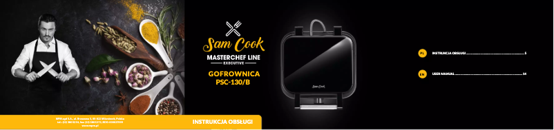 Page n°1 - Manuel utilisateur Sam Cook PSC-130