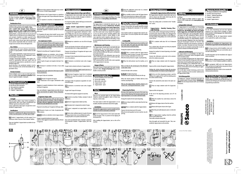 Page 1 de la notice Manuel utilisateur Philips Saeco CA6801