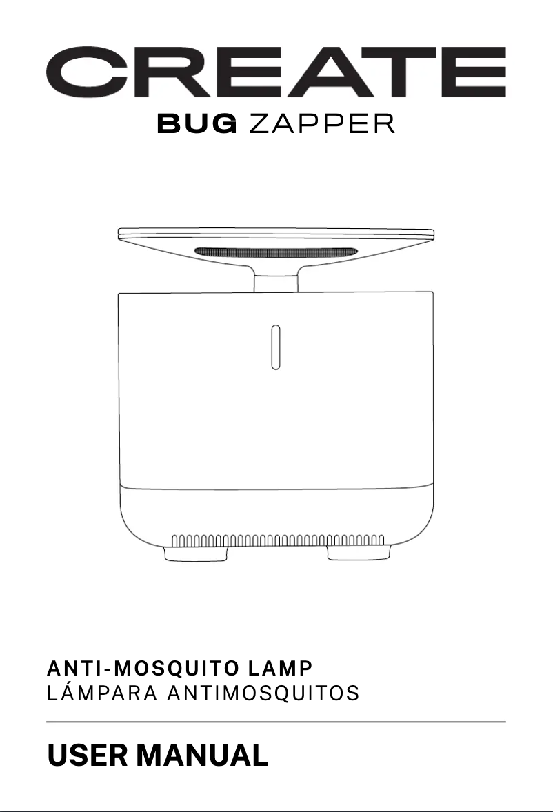 Page 1 de la notice Manuel utilisateur Create BUG ZAPPER
