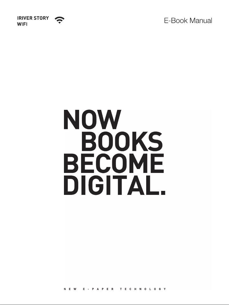 Page n°1 - Manuel utilisateur iRiver Story