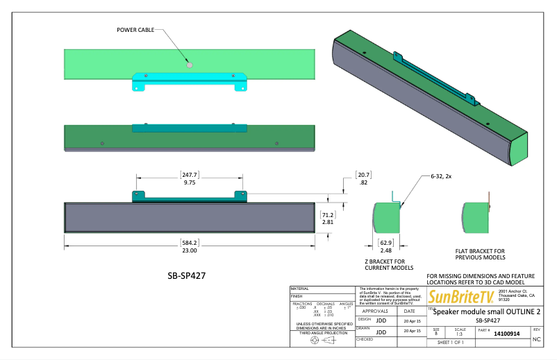 Page n°1 - Manuel utilisateur SunBriteTV SB-SP472