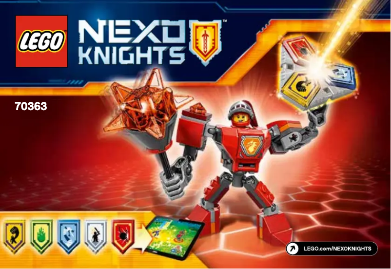 Page 1 de la notice Manuel utilisateur Lego Nexo Knights 70363