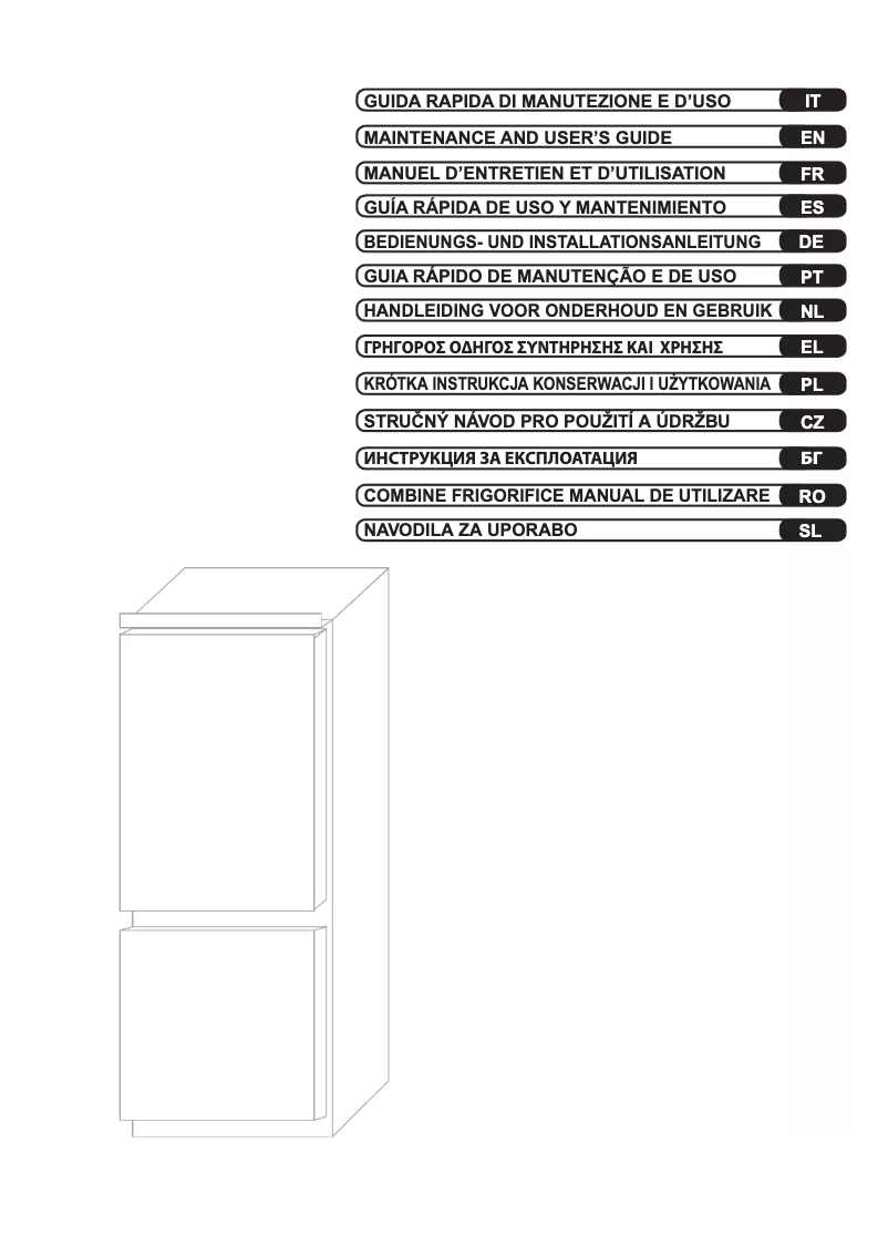Page 1 de la notice Manuel utilisateur Candy CKBBS 182FT