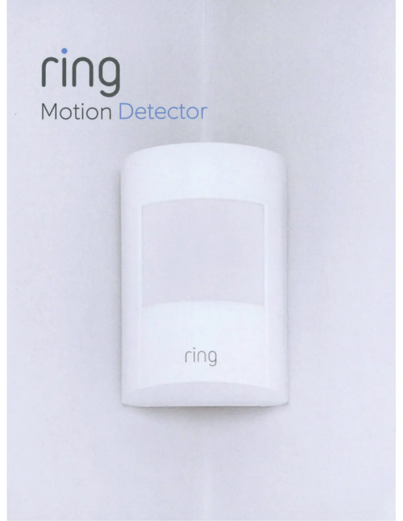 Page 1 de la notice Manuel utilisateur Ring Motion Detector