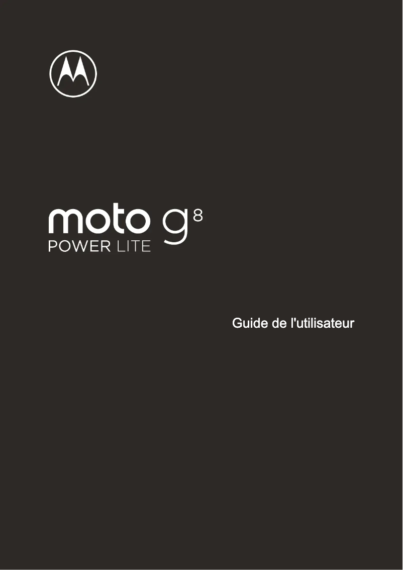 Image de la première page du manuel de l'appareil Moto G8 Power Lite