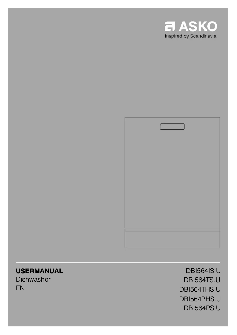 Page n°1 - Manuel utilisateur Asko DBI564THS