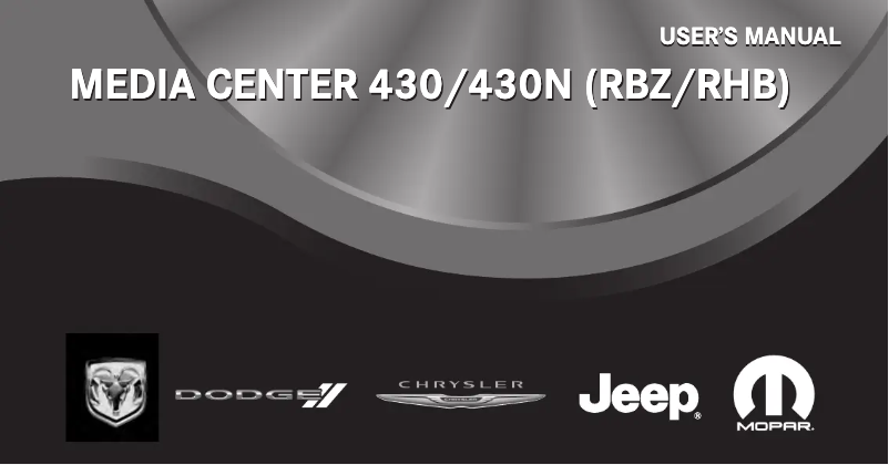 Page n°1 - Manuel utilisateur Jeep Patriot (2012)
