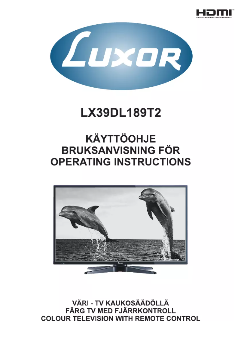 Página 1 del manual Manual de usuario Luxor LX39DL189T2