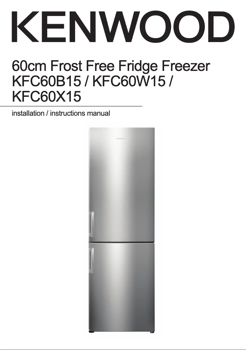 Page 1 de la notice Manuel utilisateur Kenwood KFC60B15