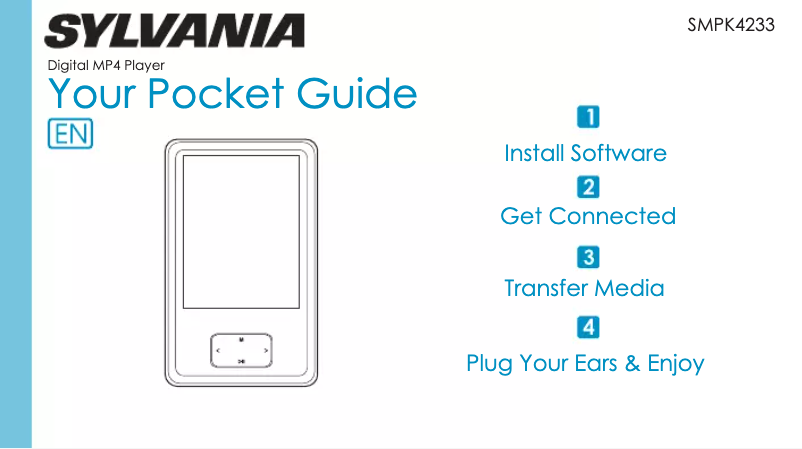 Page 1 de la notice Manuel utilisateur Sylvania SMPK4233