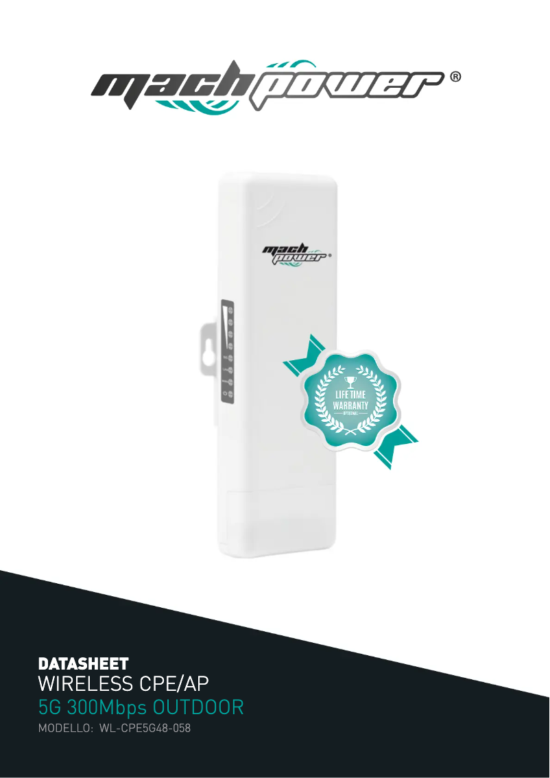 Page n°1 - Fiche technique Mach Power WL-CPE5G48-058