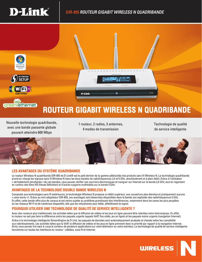 Image de la première page du manuel de l'appareil DIR-855