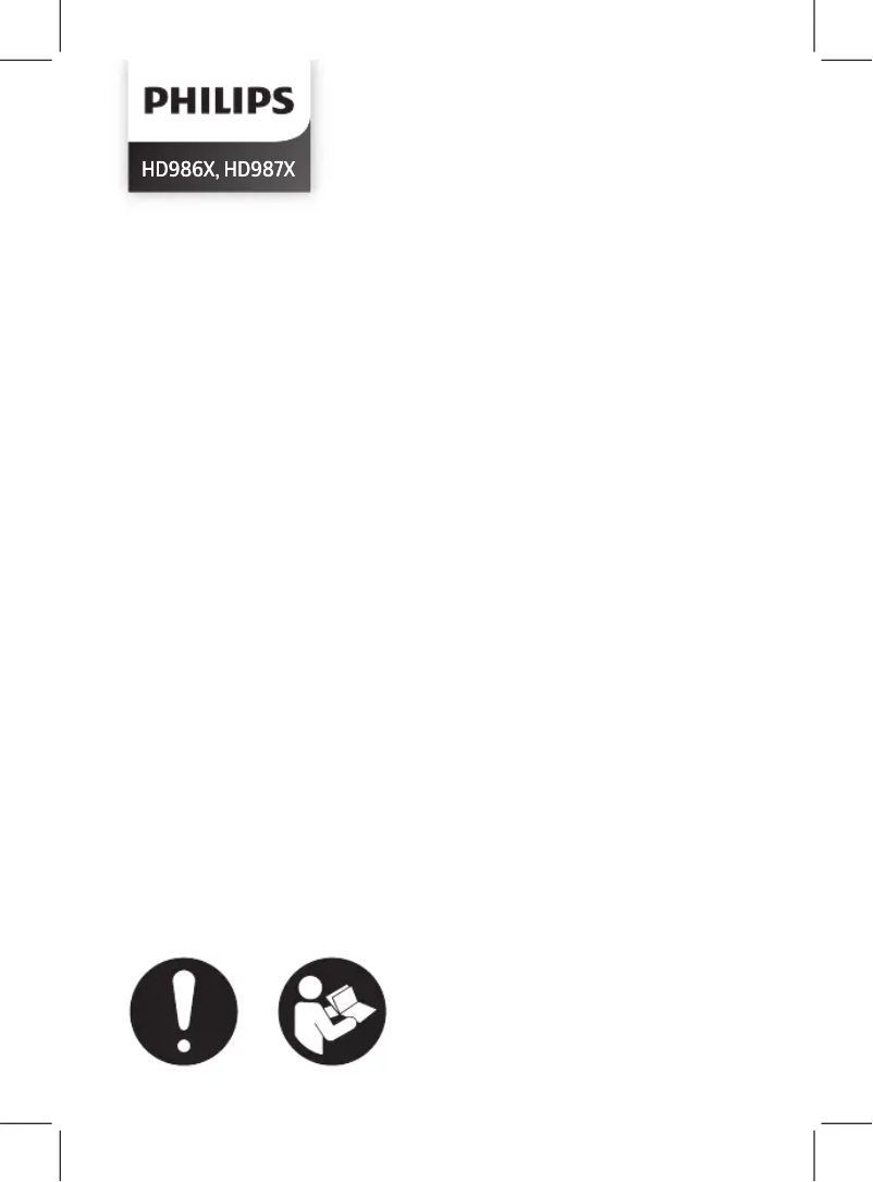 Image de la première page du manuel de l'appareil Premium Airfryer XXL HD9861