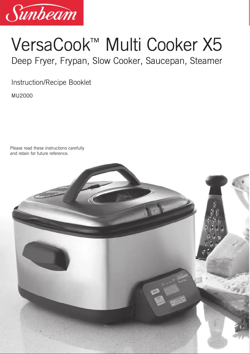 Página 1 del manual Manual de usuario Sunbeam VersaCook MU2000