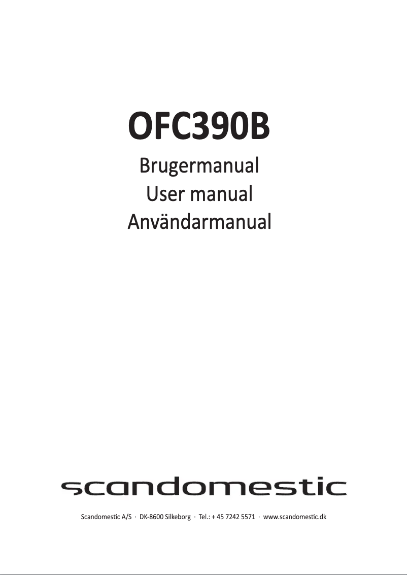 Image de la première page du manuel de l'appareil OFC390B
