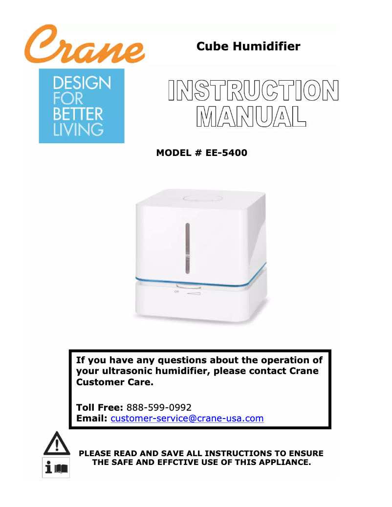 Image de la première page du manuel de l'appareil EE-5400