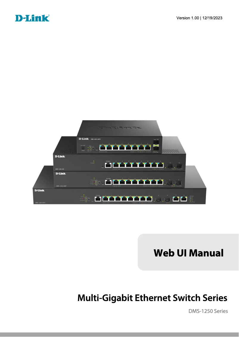 Page 1 de la notice Manuel utilisateur D-Link DMS-1250-12TP