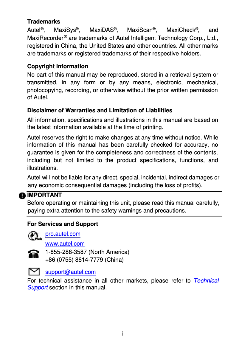 Page 1 de la notice Manuel utilisateur Autel MaxiBAS BT608