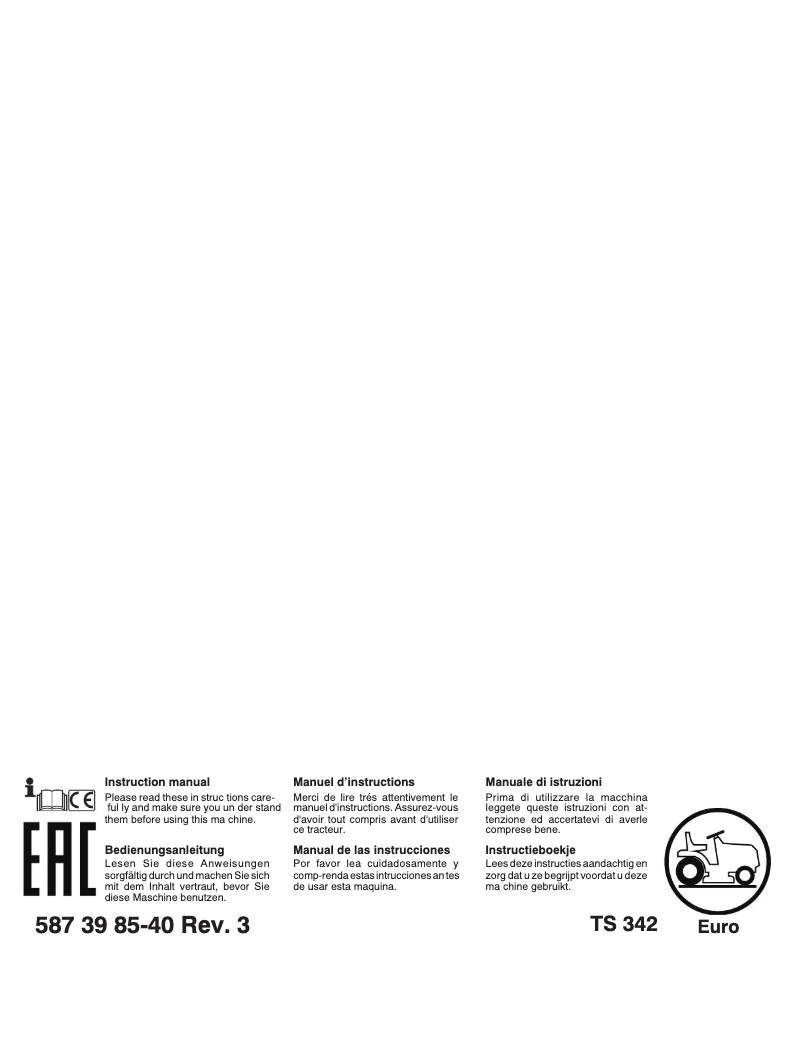 Image de la première page du manuel de l'appareil TS 342