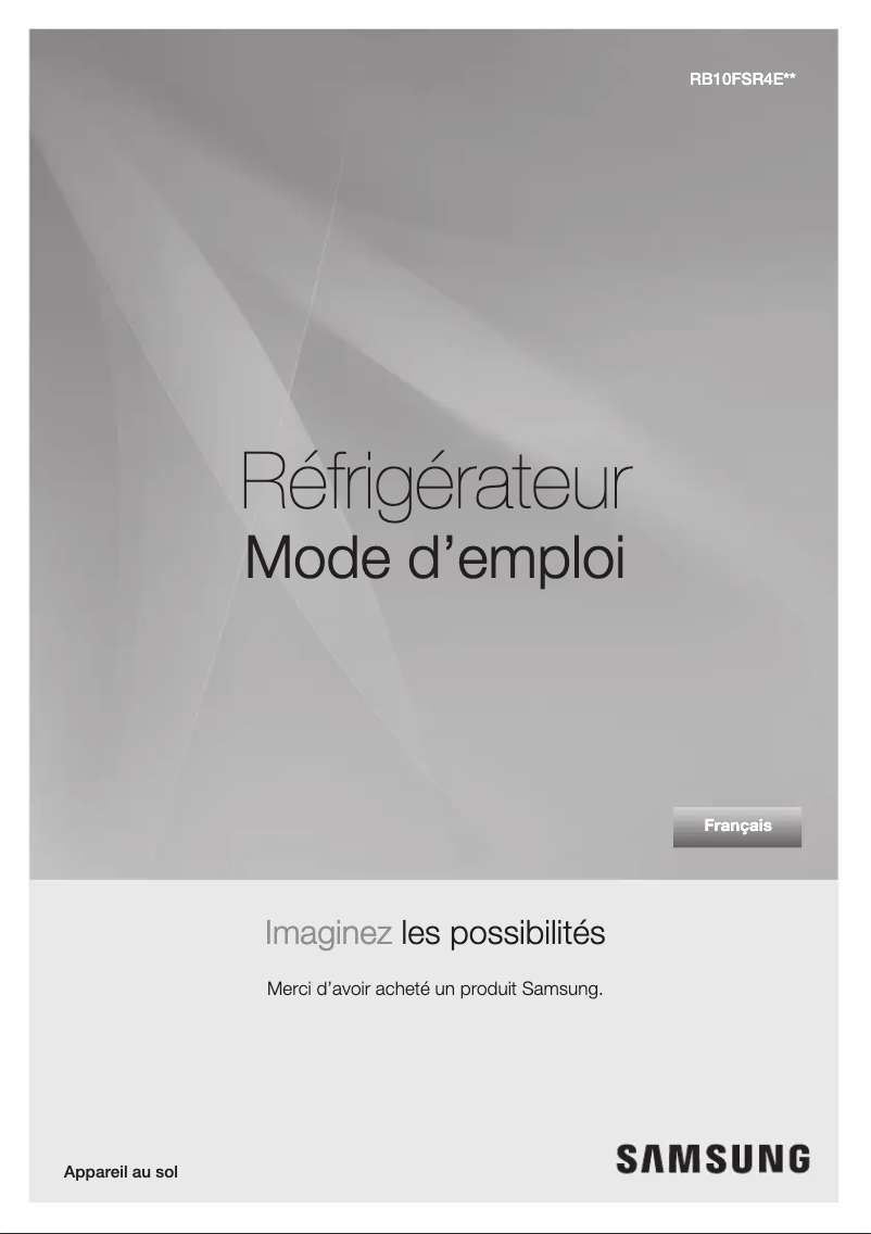 Image de la première page du manuel de l'appareil RB10FSR4ESR